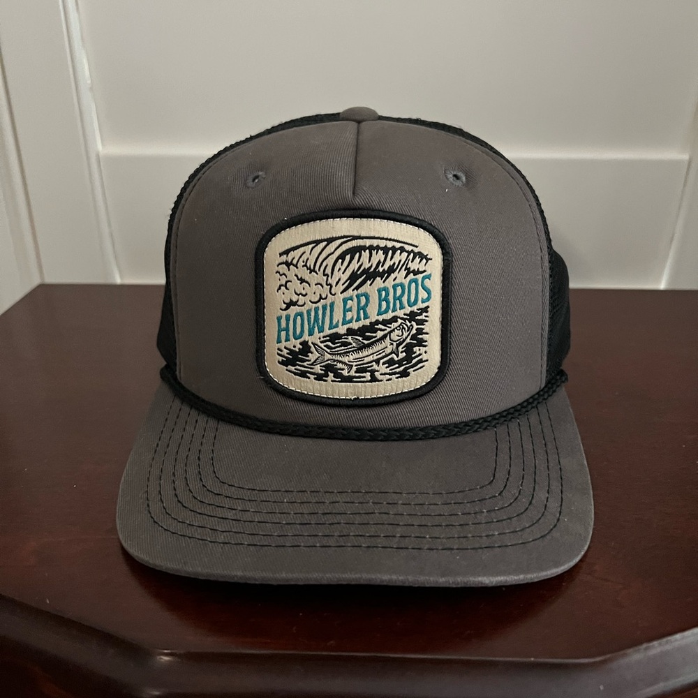 Howler Brothers Gray and Black Tarpon Trucker Hat